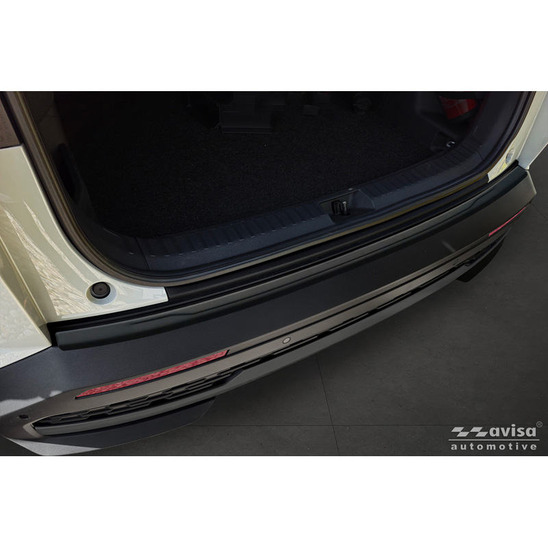 Avisa Protection de Seuil de Coffre Acier Inox sur mesure pour Skoda Elroq 2024- - Noir Mat