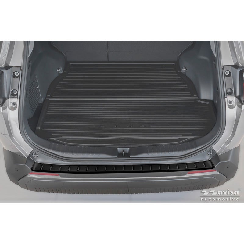 Avisa Protection de Seuil de Coffre Acier Inox sur mesure pour Toyota RAV4 VI (XA6) 2026- - Noir Mat