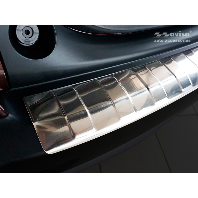 Protection de seuil arrière inox sur mesure pour Honda CR-V (CW) 2018-2023 'Ribs'