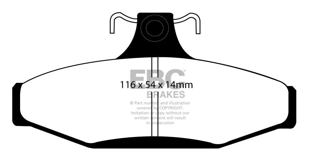 EBC Brakes HOLDEN (Aust/NZ) Commodore (VS) 5.0 95-97 Remblokken