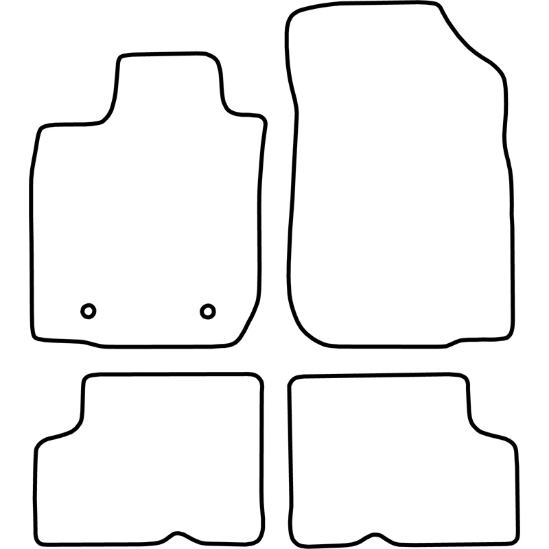 Set de tapis de sol sur mesure pour Dacia Logan 2005-2012