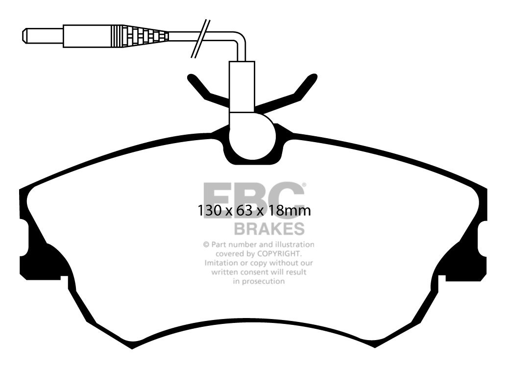 EBC Brakes RENAULT Espace 2.2 TD 97-2000 Remblokken voorzijde
