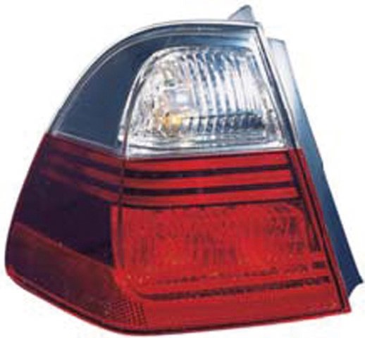 Achterlicht rechts BMW E90 05-08 ALLEEN TOURING ROOD/rand ZWART