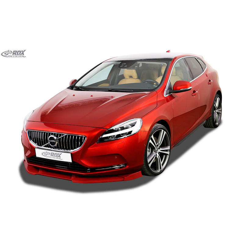 Jupes latérales 'Slim' sur mesure pour Volvo V40 2012- (ABS noir luisant)