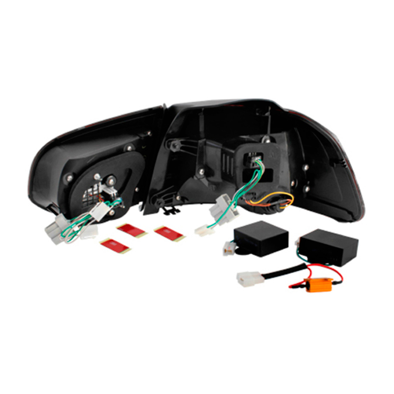 Set de Feux Arrière LED Look-R sur mesure pour Volkswagen Golf VI 2008-2012 excl. Variant - Rouge/Fumée