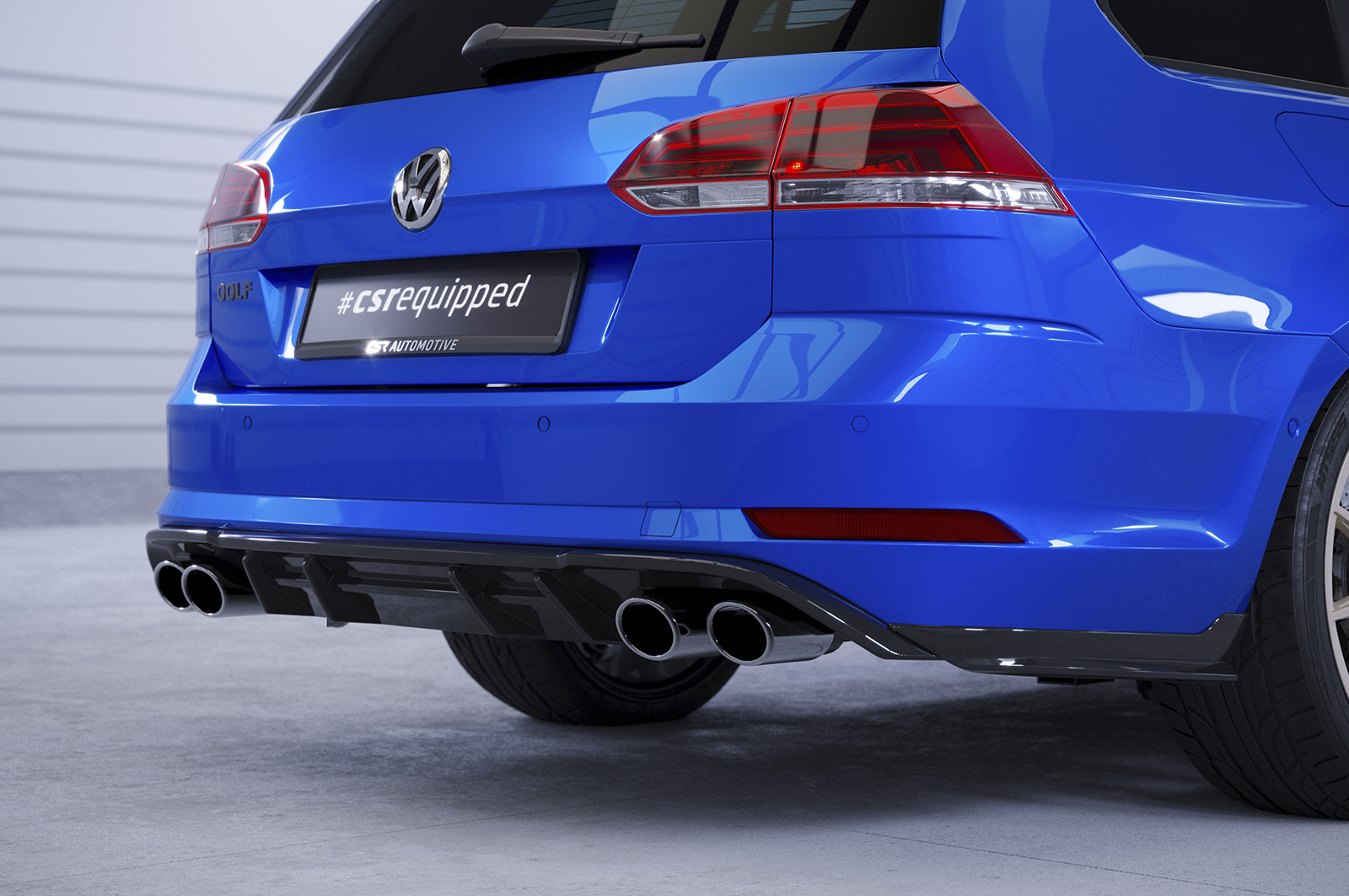 Zijdiffuser Volkswagen Golf 7 Variant FL CSR Glans Zwart