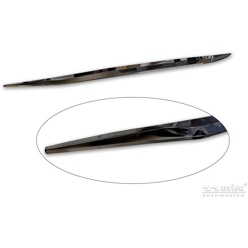 Avisa Moulure de hayon en Inox Noir Chrome sur mesure pour Skoda Kodiaq II (PS7) 2024-