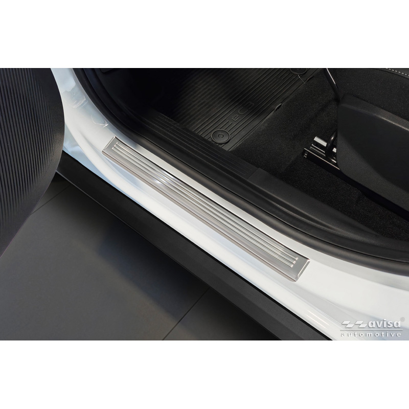 Avisa Seuils de portes inoxydable sur mesure pour Citroën C3 IV 2024- 'Lines' - 4-pièces