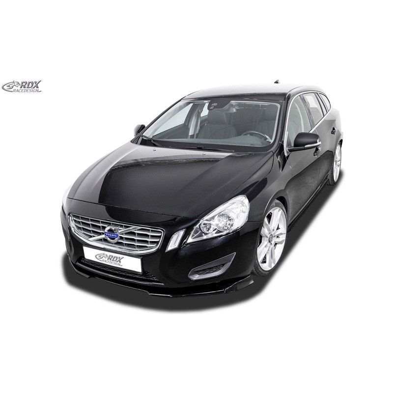 Jupes latérales 'Slim' sur mesure pour Volvo V60/S60 2010-2013 (ABS noir luisant)