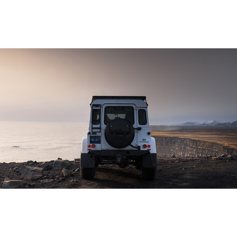 Glohh GL-2x Feux Arrières LED sur mesure pour Landrover 90/110 1983-1990 & Defender (LD) 1990-2016 - Noir (6-pièces)