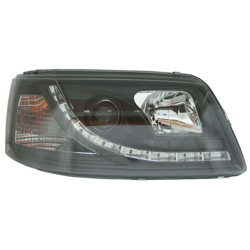 Set de Phares incl. DRL sur mesure pour Volkswagen T5 2003-2010 - Noir