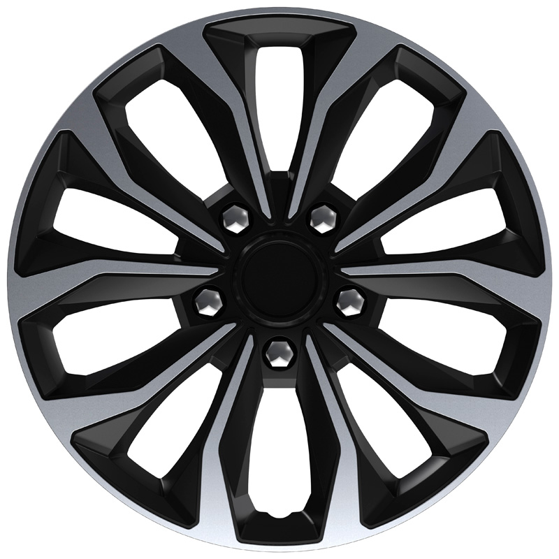 Jeu d'enjoliveurs Hornet Pro 16-inch argent/noir