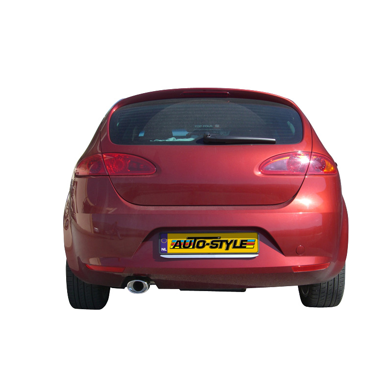100% Inox Échappement Sport sur mesure pour Seat Leon 1P 2.0 TDi (140cv) 2005- 120x80mm Oblique