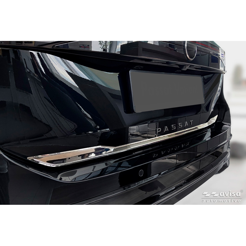 Avisa Revêtement d'habillage du hayon du coffre inox Chrome sur mesure pour Volkswagen Passat Variant (CJ5) 2024-