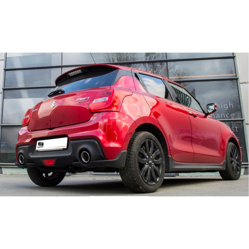 Échappement double sur mesure pour Suzuki Swift VI 1.4 Sport Boosterjet 103kW 2017-2020 100mm RS