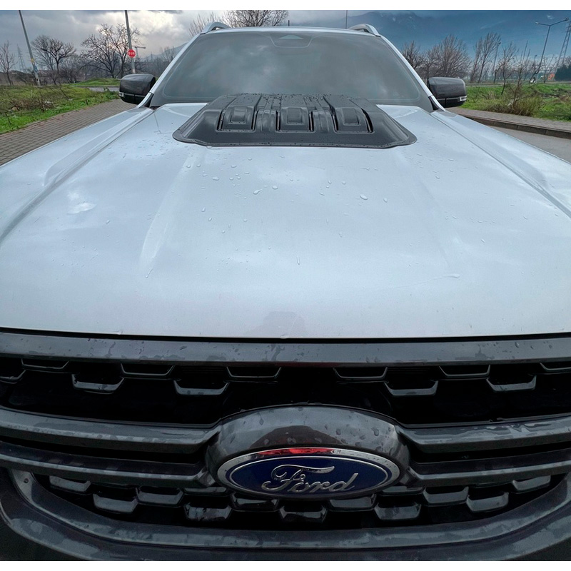 Écope de capot sur mesure pour Ford Ranger T9 2022- - Noir mat