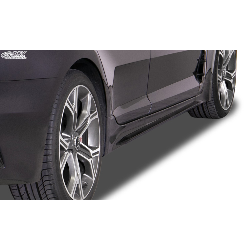 Jupes latérales 'Slim' sur mesure pour Kia Stinger (CK) 2018- (ABS noir luisant)