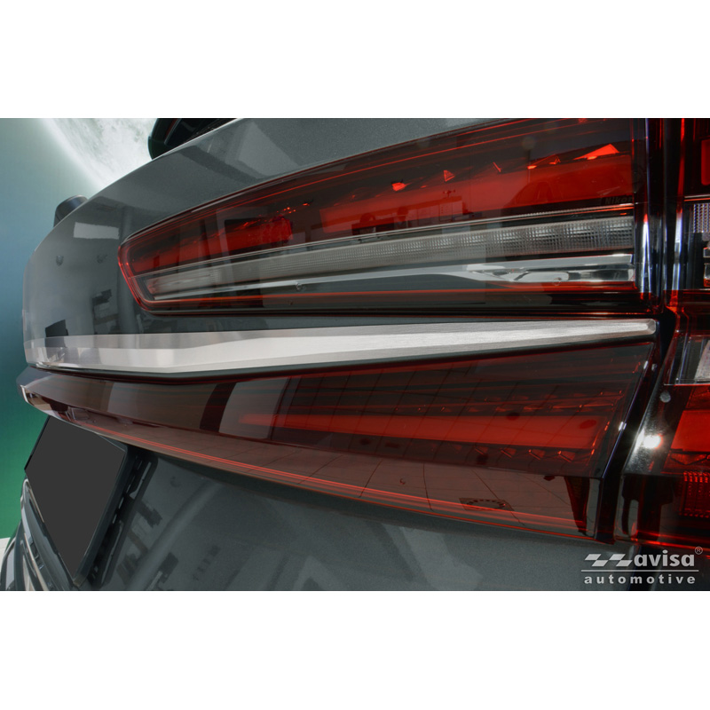 Avisa Revêtement d'habillage du hayon du coffre inox brossé sur mesure pour Skoda Kodiaq II (PS7) 2024-