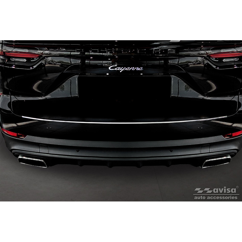 Protection de seuil arrière inox sur mesure pour Porsche Cayenne III 2017-