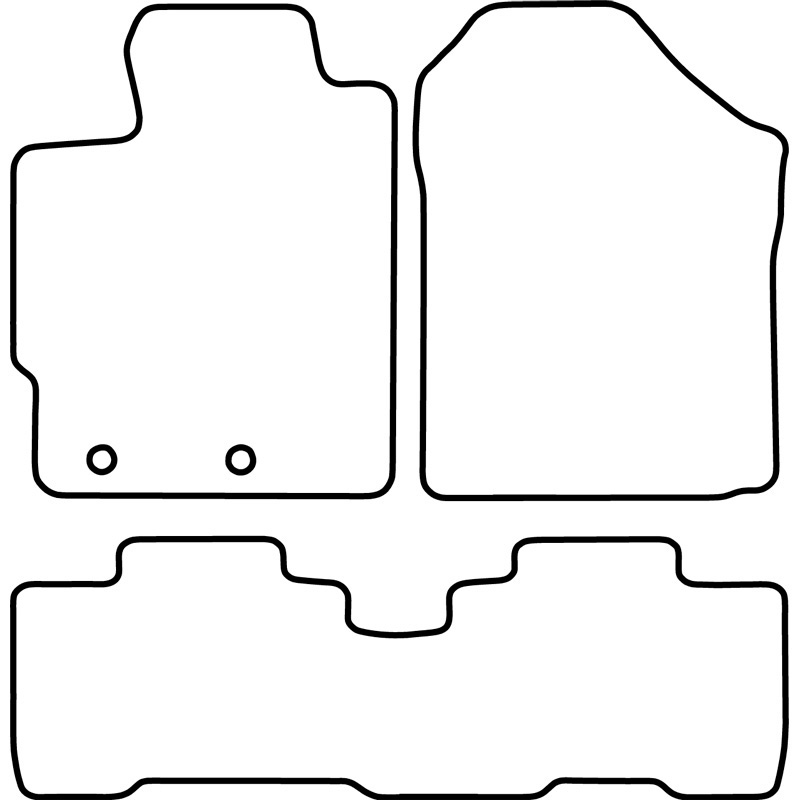 Set de tapis de sol en velours sur mesure pour Toyota Verso S 2011-