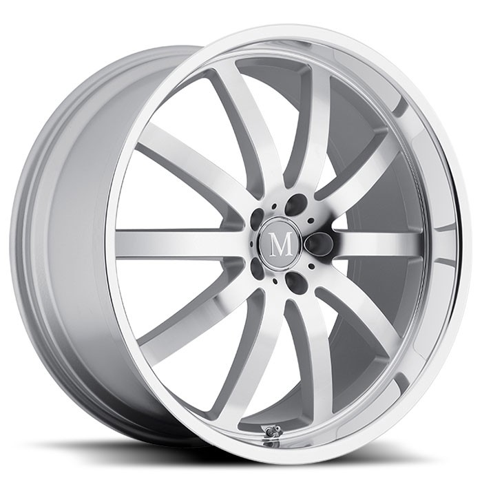 Velgen Mandrus Wilhelm 22x10,5 5x112 ET42 Zilver Machined Face &