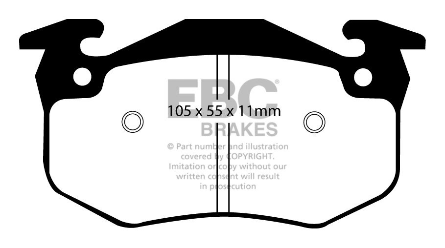 EBC Brakes RENAULT Safrane 3.0 Quadra 92-96 Remblokken achterzij