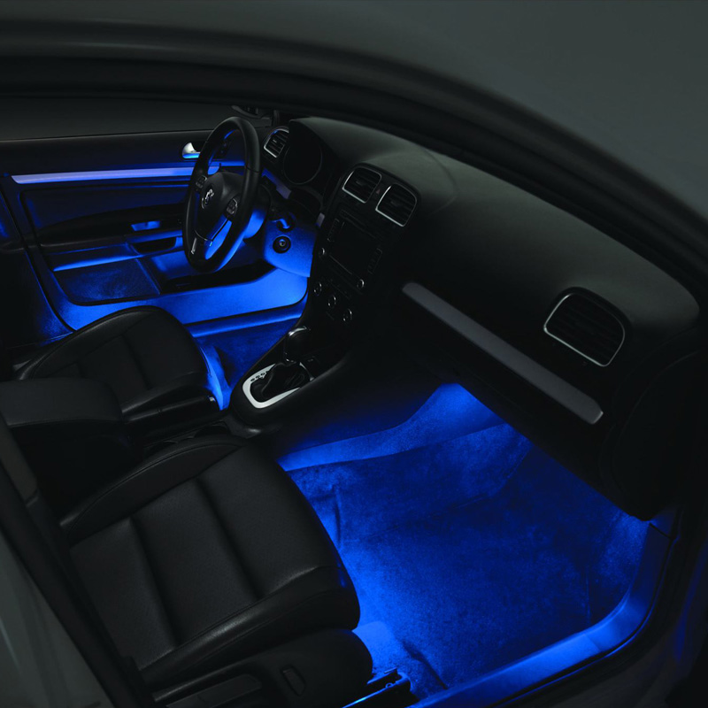 Set de bandes LED d'intérieur auto-adhésif avec controle de Smartphone - Multi-Couleur - set de 4 pièces