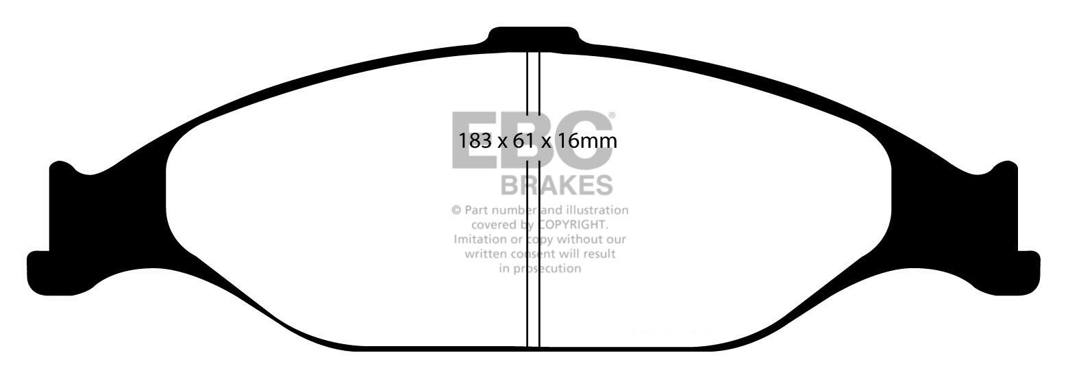 EBC Brakes FORD Mustang 4.6 99-2004 Remblokken voorzijde