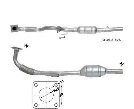 VW LUPO 1.4i 16V 1390 cc 74 Kw / 101 cv AQQ Magnaflow CAT Bouwja