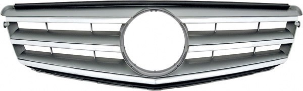 Radiator Grill MB W204 07.11 Chroom/ZILVERKLEUR