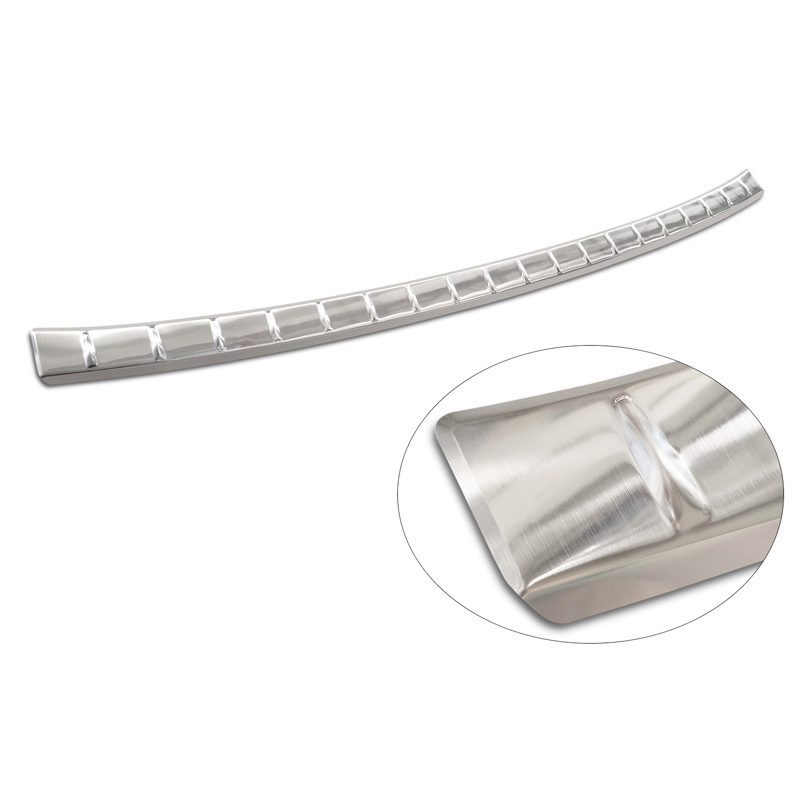 Protection de seuil arrière inox sur mesure pour BMW X1 U11 M-Sport 2022- 'Ribs'