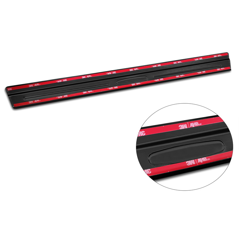 Seuils de portes inoxydable noir sur mesure pour Volkswagen Taigo 2021- 'Exclusive Edition' - 4-pièces