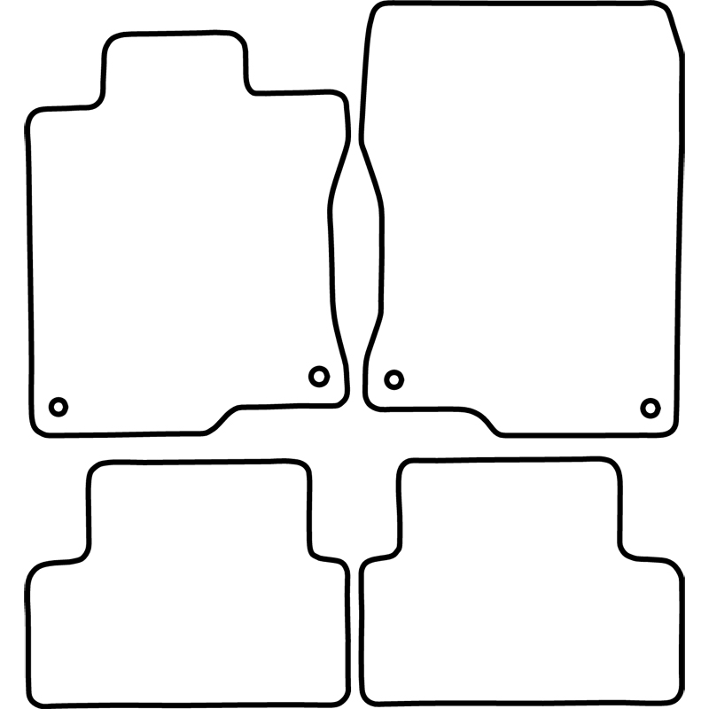 Set de tapis de sol sur mesure pour Fiat Fullback 2016- & Mitsubishi L200 (Triton) 2015-