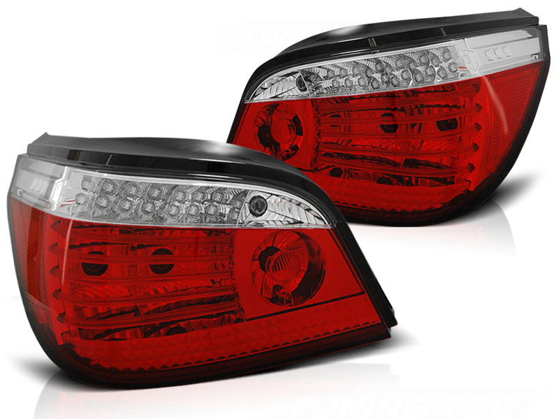 Feux arriere LED BMW E60 lim. rouges/blanc
