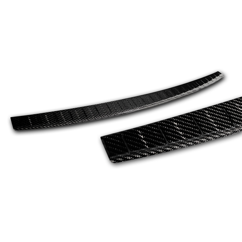 Protection de seuil arrière carboné 3D sur mesure pour Kia Sportage IV Facelift 2018-2021 'Ribs'