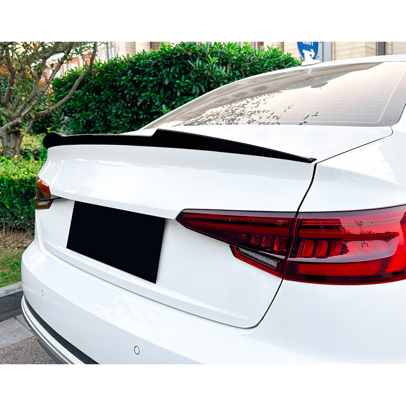Spoiler arrière sur mesure pour Audi A4 (B9) Sedan 2015-2024 (ABS Noir Luisant)