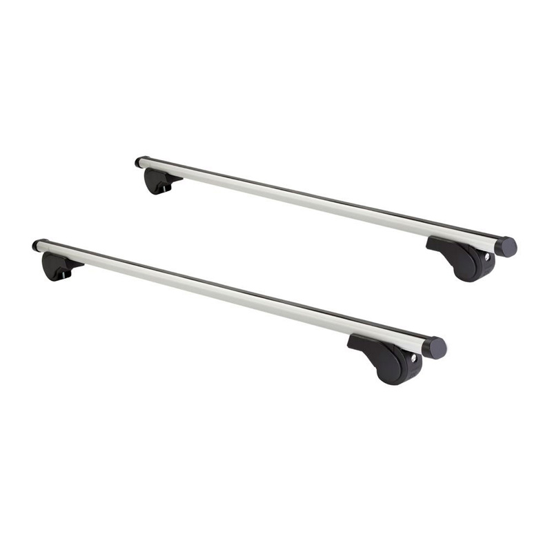 Jeu de barres de toit Twinny Load Aluminium A01 pour voitures avec barres longitudinales d'origine