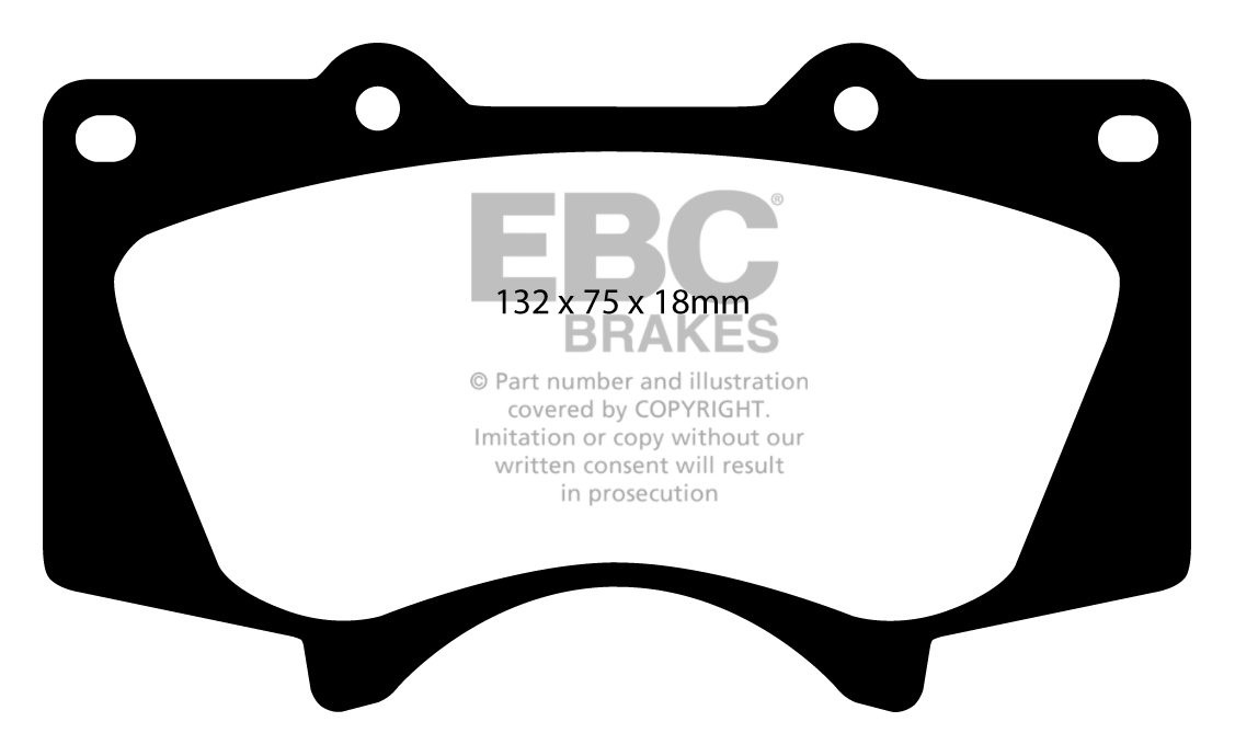 EBC Brakes MITSUBISHI Shogun 3.2 TD (V98) LWB 2006-.. Remblokken