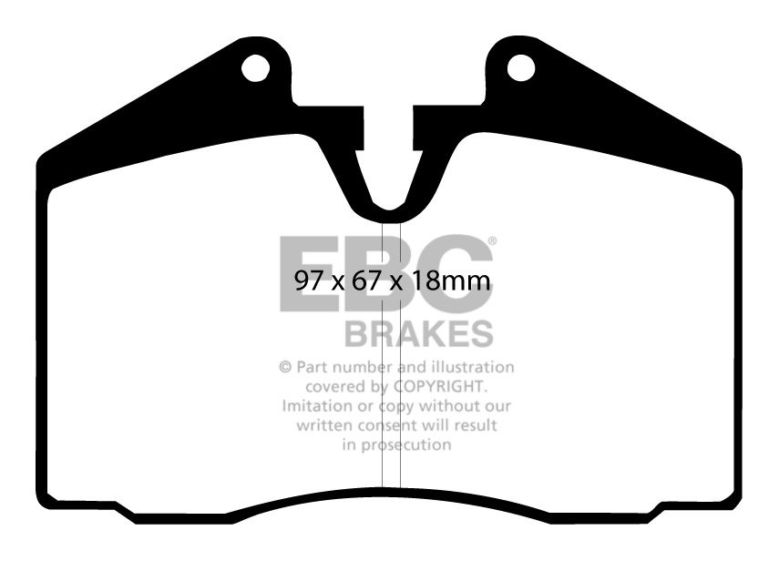 EBC Brakes PORSCHE 944 3.0 89-93 Remblokken voorzijde yellowstuf
