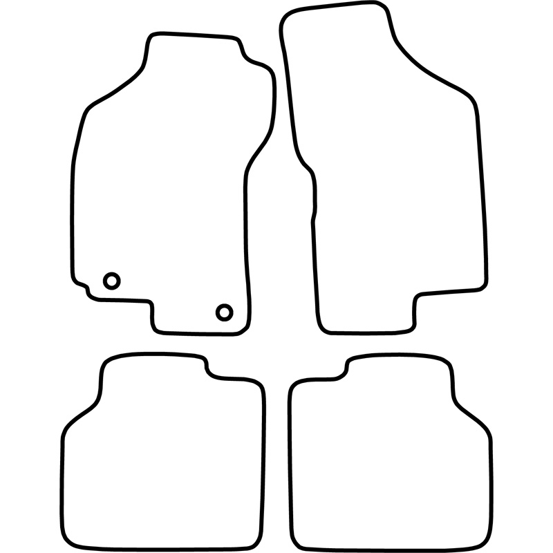 Set de tapis de sol sur mesure pour Fiat Brava/Bravo/Marea 2000-2007