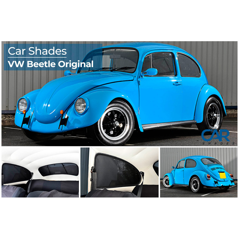 Set de Car Shades sur mesure pour Volkswagen Beetle/Bug 2 portes 1945-2003 (4-pièces)