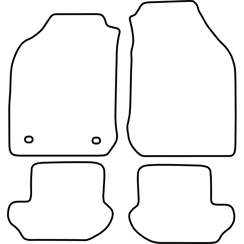 Set de tapis de sol sur mesure pour Ford Ka 1997-2008