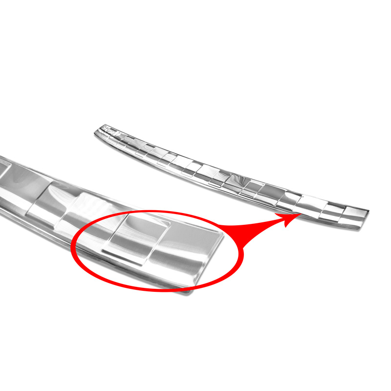 Protection de seuil arrière inox sur mesure pour Kia Sportage IV Facelift 2018-2021 'Ribs'