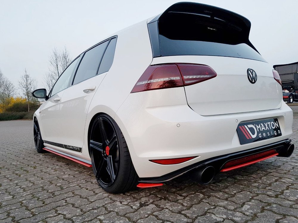Zijdiffusers Volkswagen Golf 7 GTI Clubsport Glans Zwart