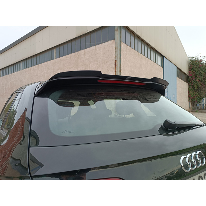 Becquet de toit (Spoiler Cap) sur mesure pour Audi A3 (8V) S-Line/S3 Hatchback/Sportback 2012-2016 (ABS Noir Luisant)