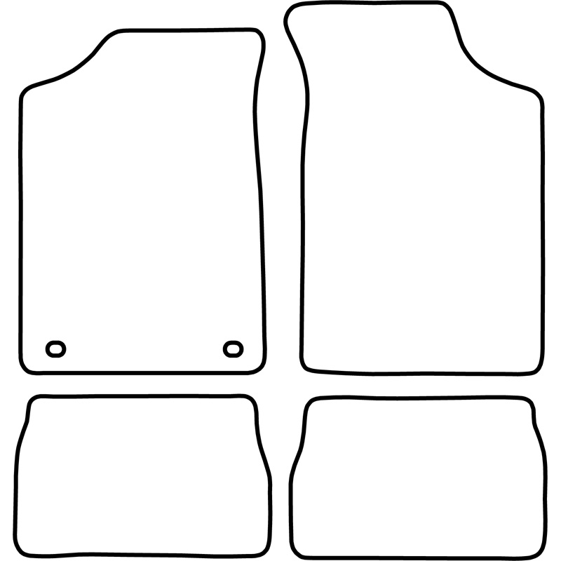 Set de tapis de sol sur mesure pour Peugeot 106 1991-1996