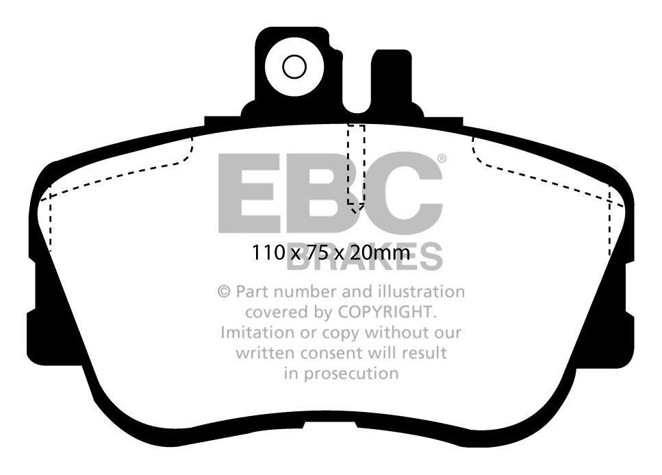 EBC Brakes MERCEDES C-Class (W202) C200 94-96 Remblokken voorzij