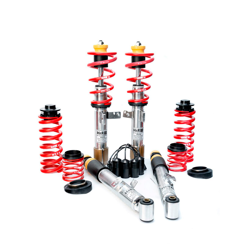 H&R Kit Combiné fileté Twintube Inox Version 1 sur mesure pour Volkswagen T7 Multivan 1.5/2.0 TSI, 1.5/2.0 TDI & 1.4 eHybrid 2021- incl. module de désactivation