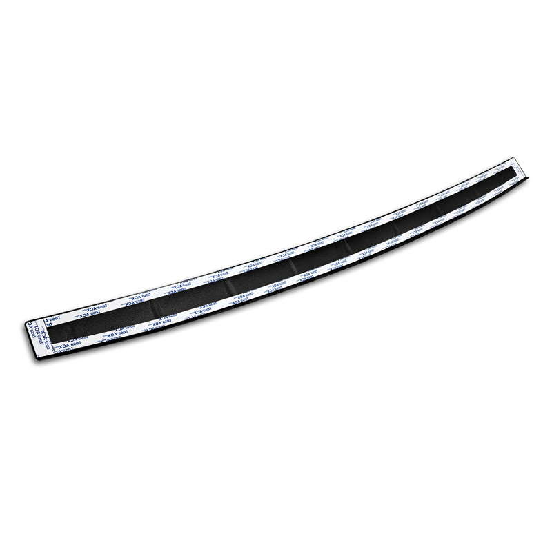 Protection de seuil arrière inox noir mat sur mesure pour Fiat 600 Mild Hybrid / 600e 2023- 'Ribs'
