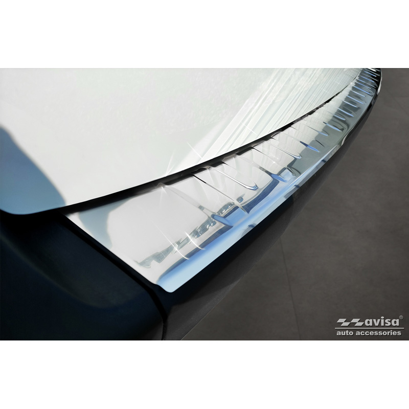 Protection de seuil arrière inox sur mesure pour Renault Kangoo & Nissan Townstar 2021- 'Ribs'